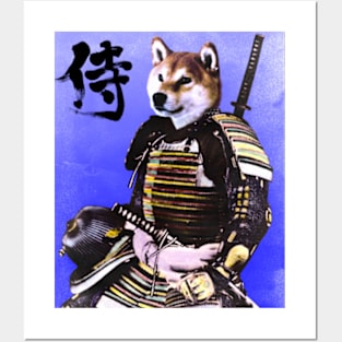 Shiba Inu Samurai Posters and Art